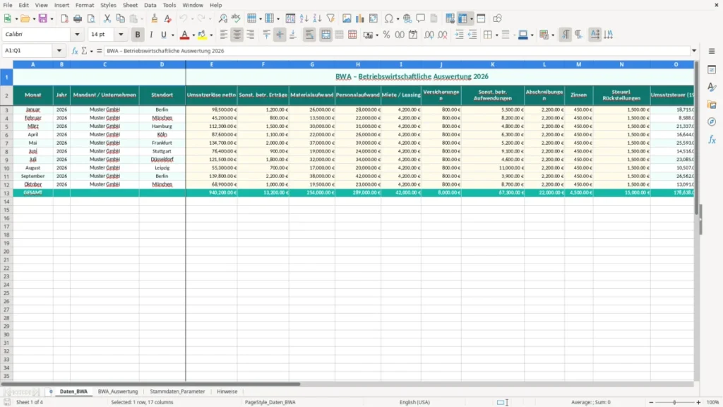 Daten_BWA – BWA Excel Vorlage – Kostenlose Vorlage (2026)